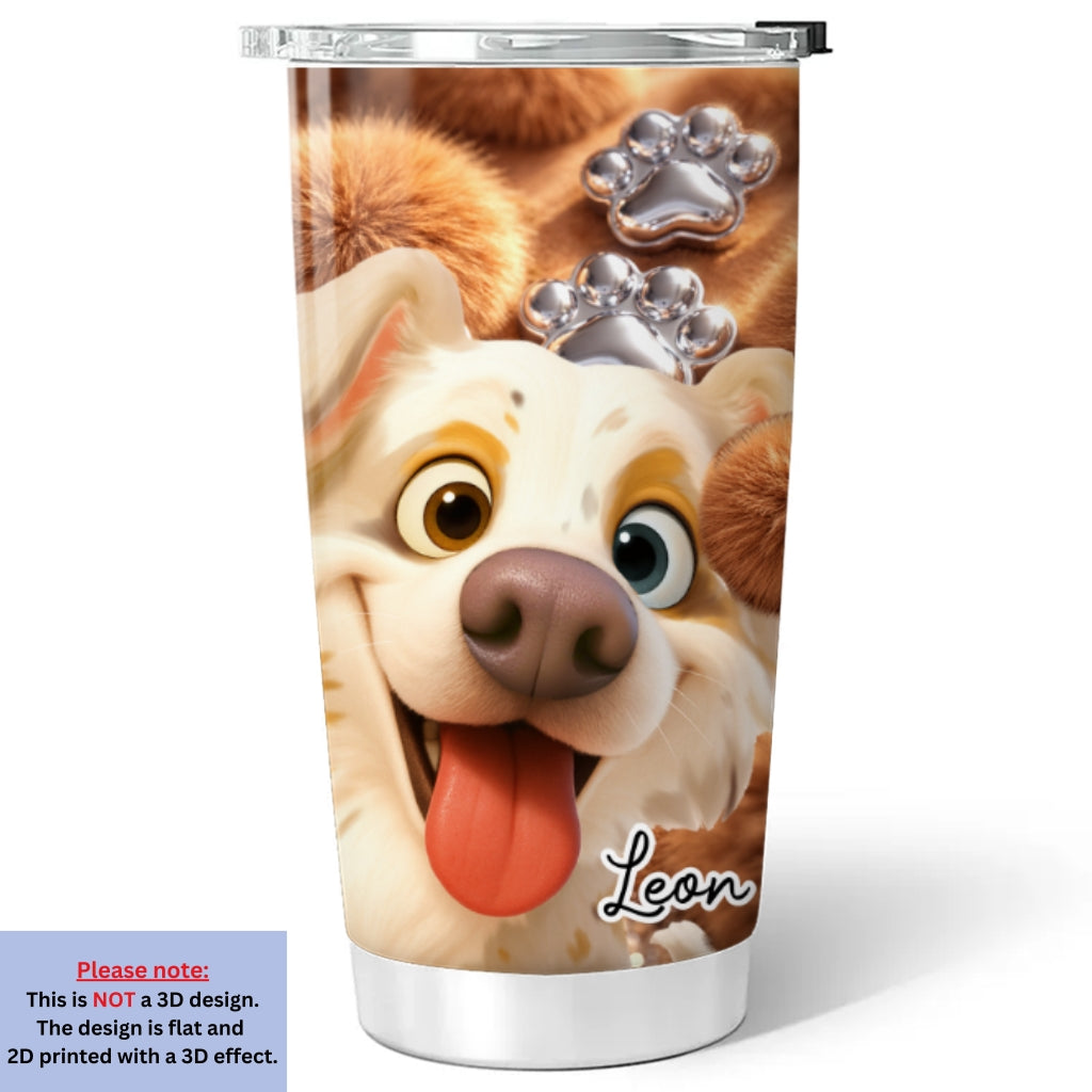 Custom Mother's day Birthday Gifts For Dog Mom, Dog Lovers • Cute Dogs - Personalized 3D Effect Tumbler