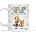 Custom Christmas Birthday Gifts For Dog Mom, Dog Lovers • A Girl And Her Cat - Personalized 3D Inflated Effect Mug