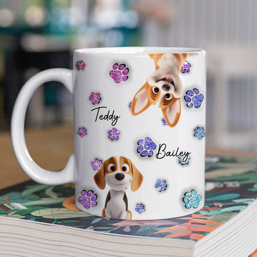 Custom Christmas Birthday Gifts For Dog Lovers • Dog Baby - Personalized 3D Inflated Effect Mug
