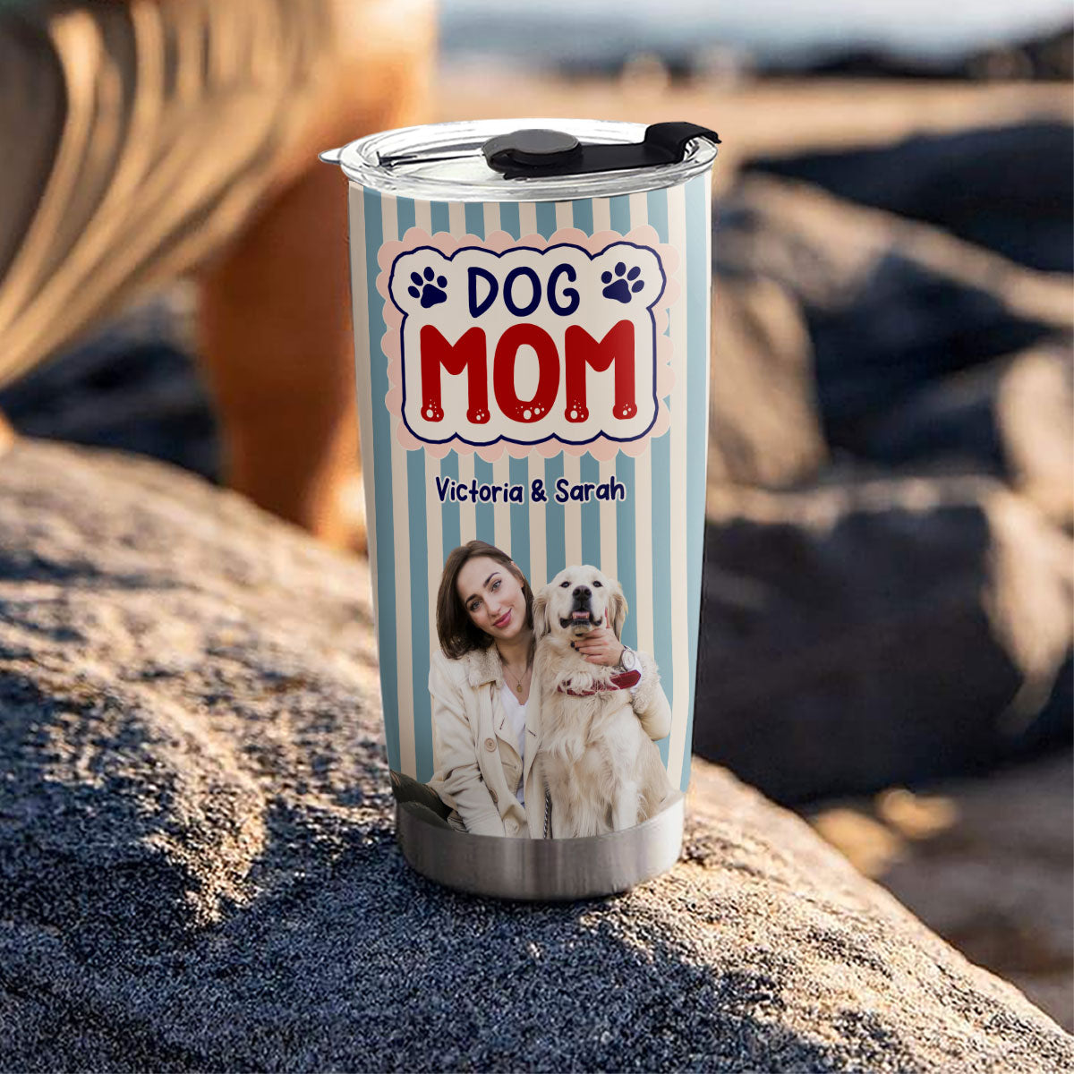 Custom Photo Christmas Birthday Gifts For Dog Mom, Dog Lovers • Let Us Spend Days Together Photo - Personalized Tumbler