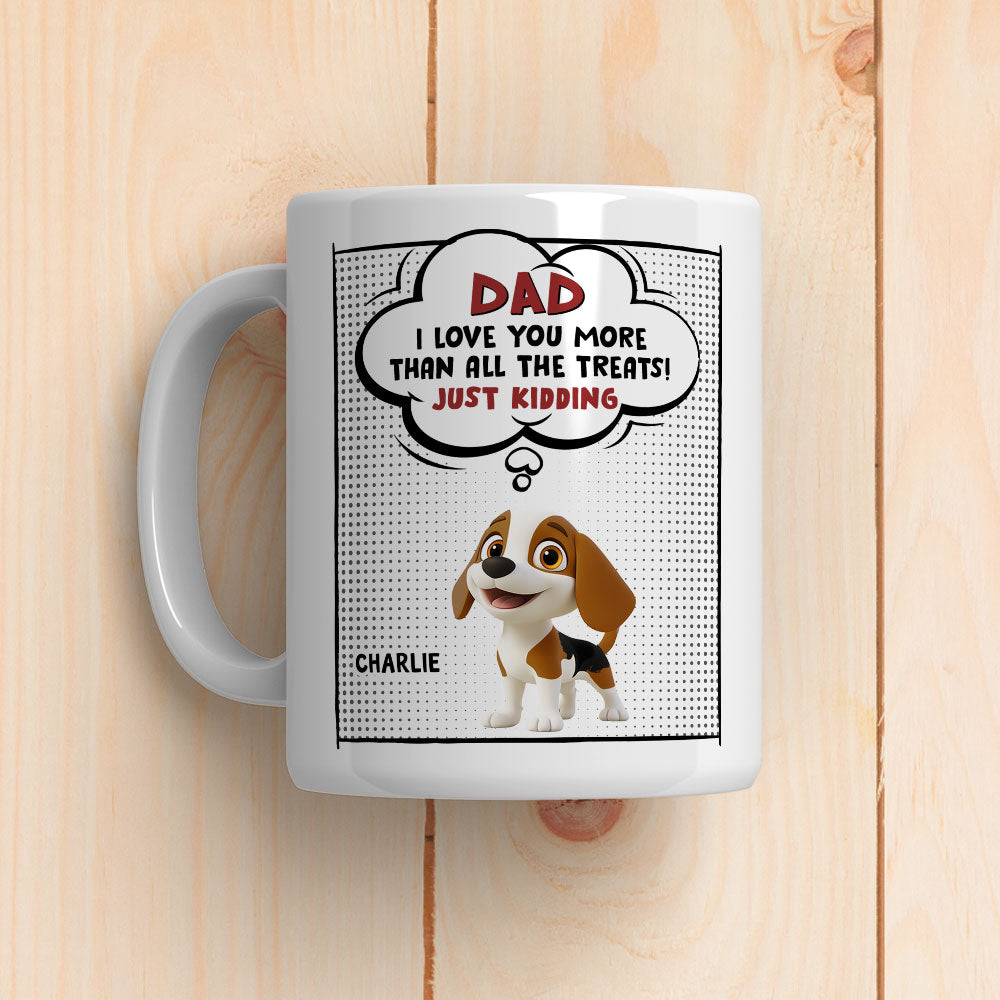 Custom Mother's Father's day Birthday Gifts For Dog Lovers • All The Treats - Personalized Coffee Mug