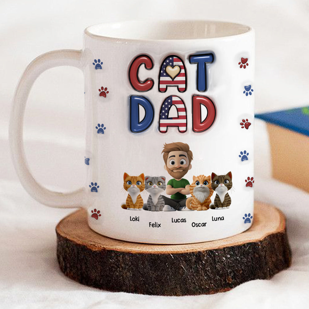 Custom Christmas Birthday Gifts For Cat Lovers • My Lovely Cat - Personalized 3D Inflated Effect Mug