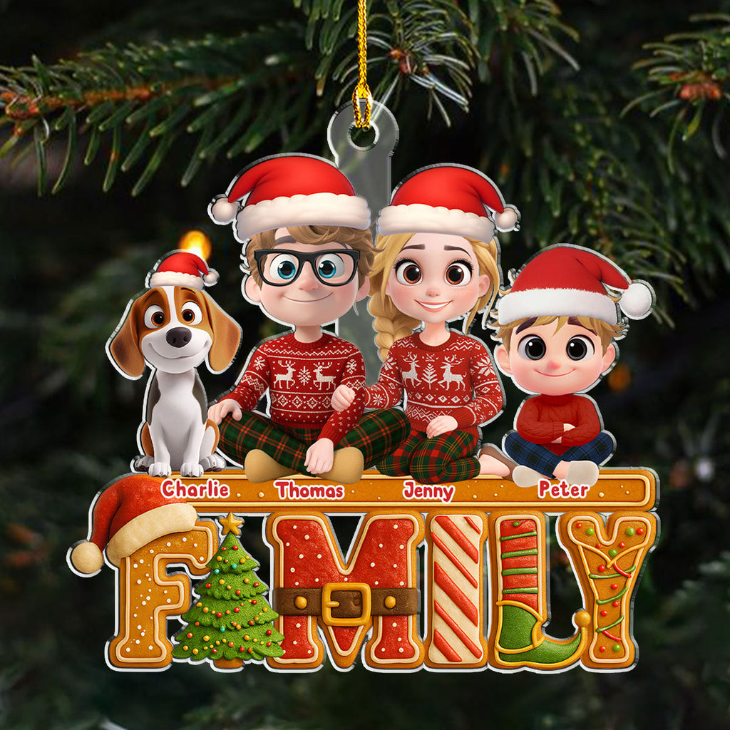 Custom Christmas Decor Home Birthday Gifts For Dog Lovers • Our Christmas Cake Crew - Personalized Acrylic Ornament