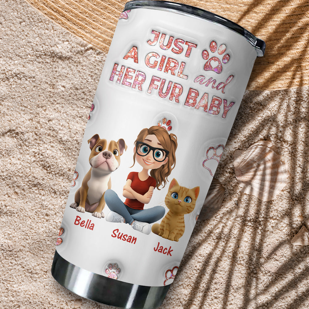 Custom Christmas Birthday Gifts For Pet Mom, Pet Lovers • You All Are The Miracle - Personalized 3D Inflated Effect Tumbler