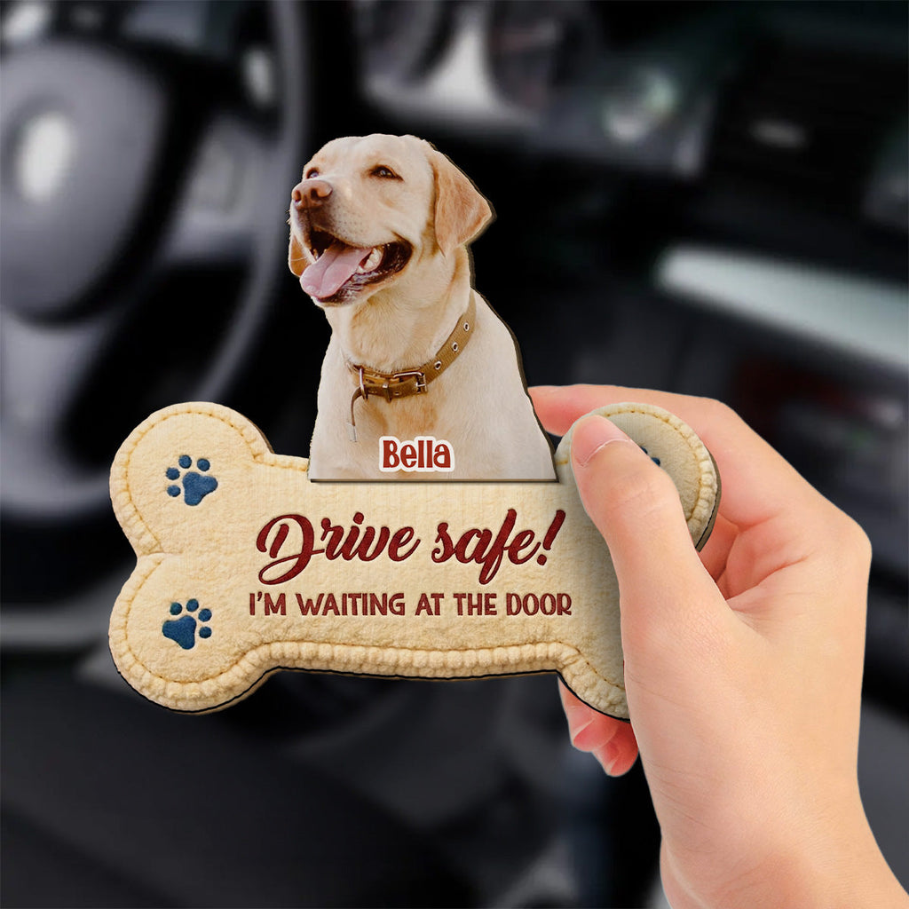 The Humans Live With Lovely Dogs Photo - Personalized Car Visor Clip
