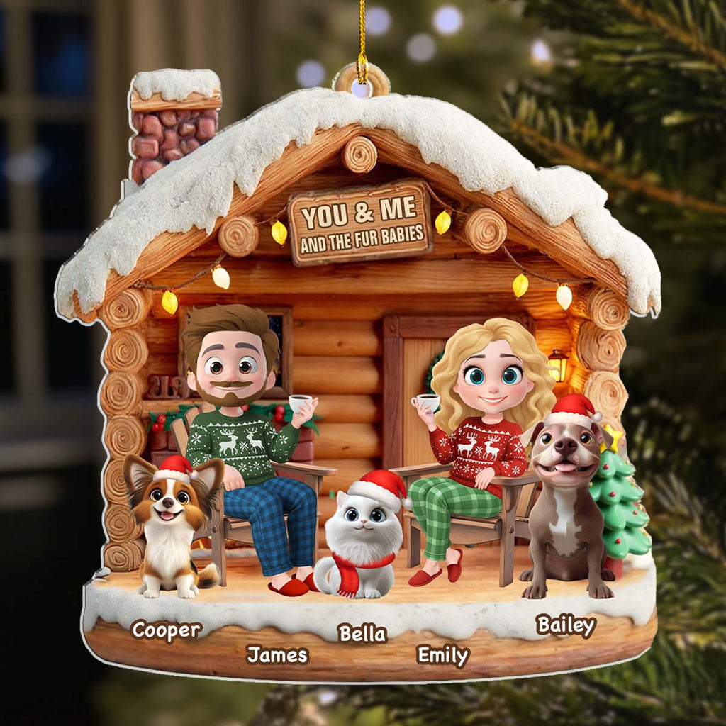 Custom Christmas Decor Home Birthday Gifts For Pet Lovers • Have A Chat With Them - Personalized 3D Effect Acrylic Ornament