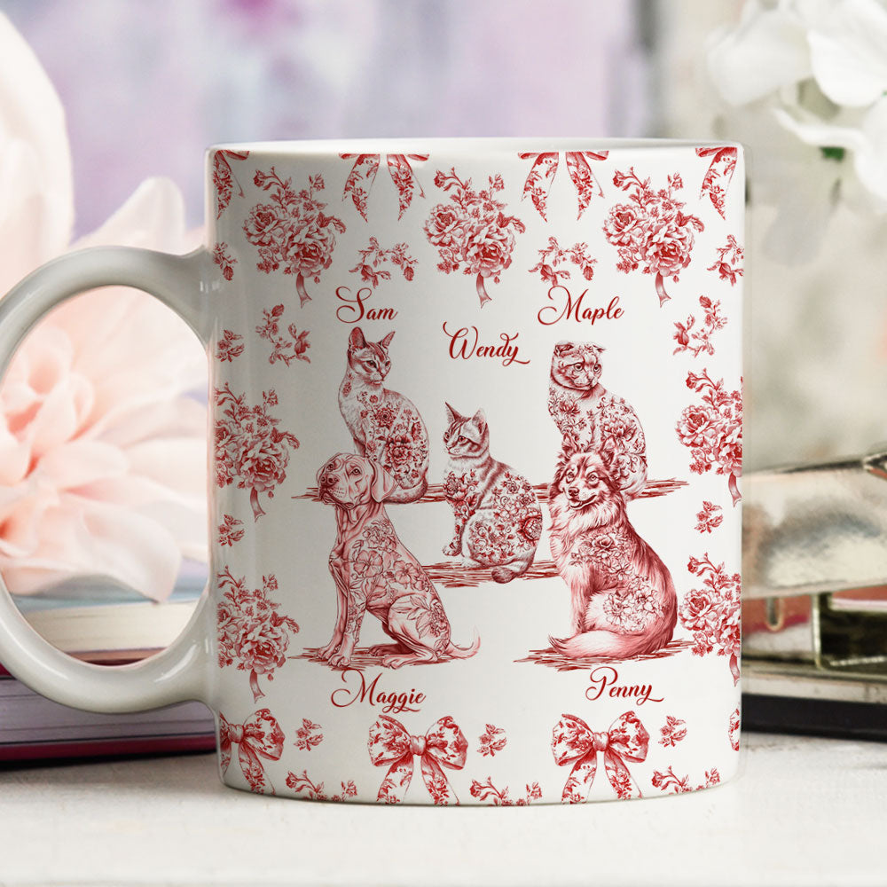 Custom Christmas Birthday Gifts For Dog Mom, Dog Lovers • Fond Of You Pet Ver - Personalized Coffee Mug