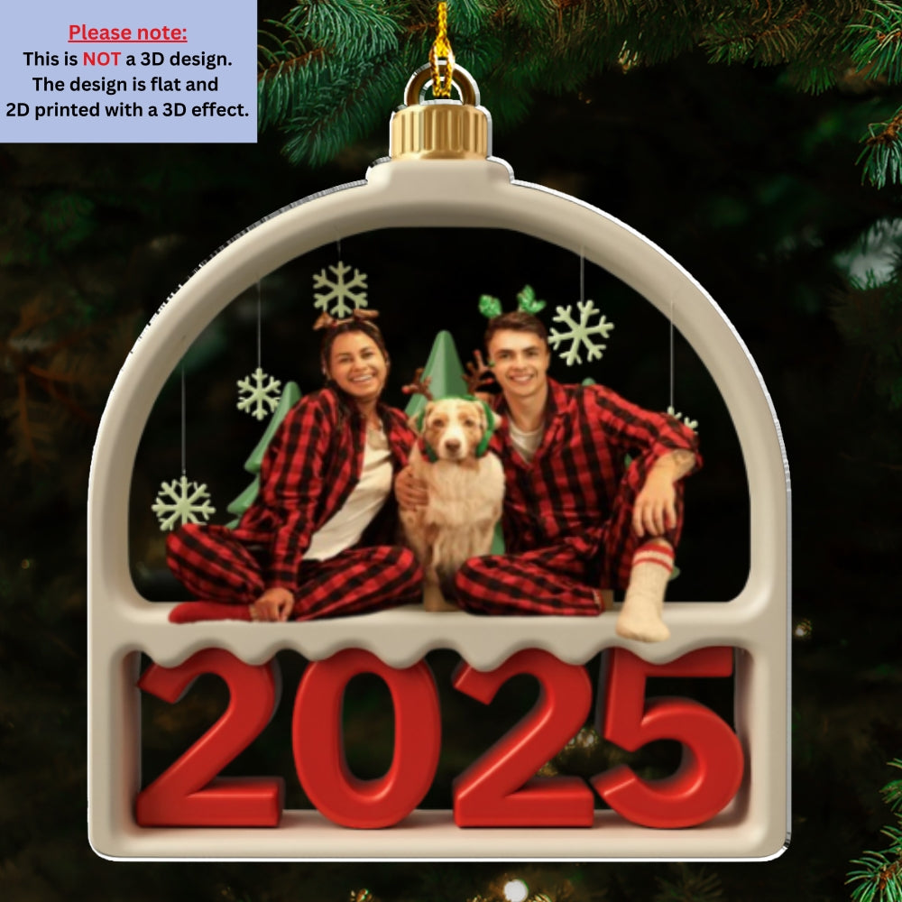 Custom Christmas Decor Home Birthday Gifts For Pet Lovers • Family Furry Photo - Personalized Acrylic Ornament