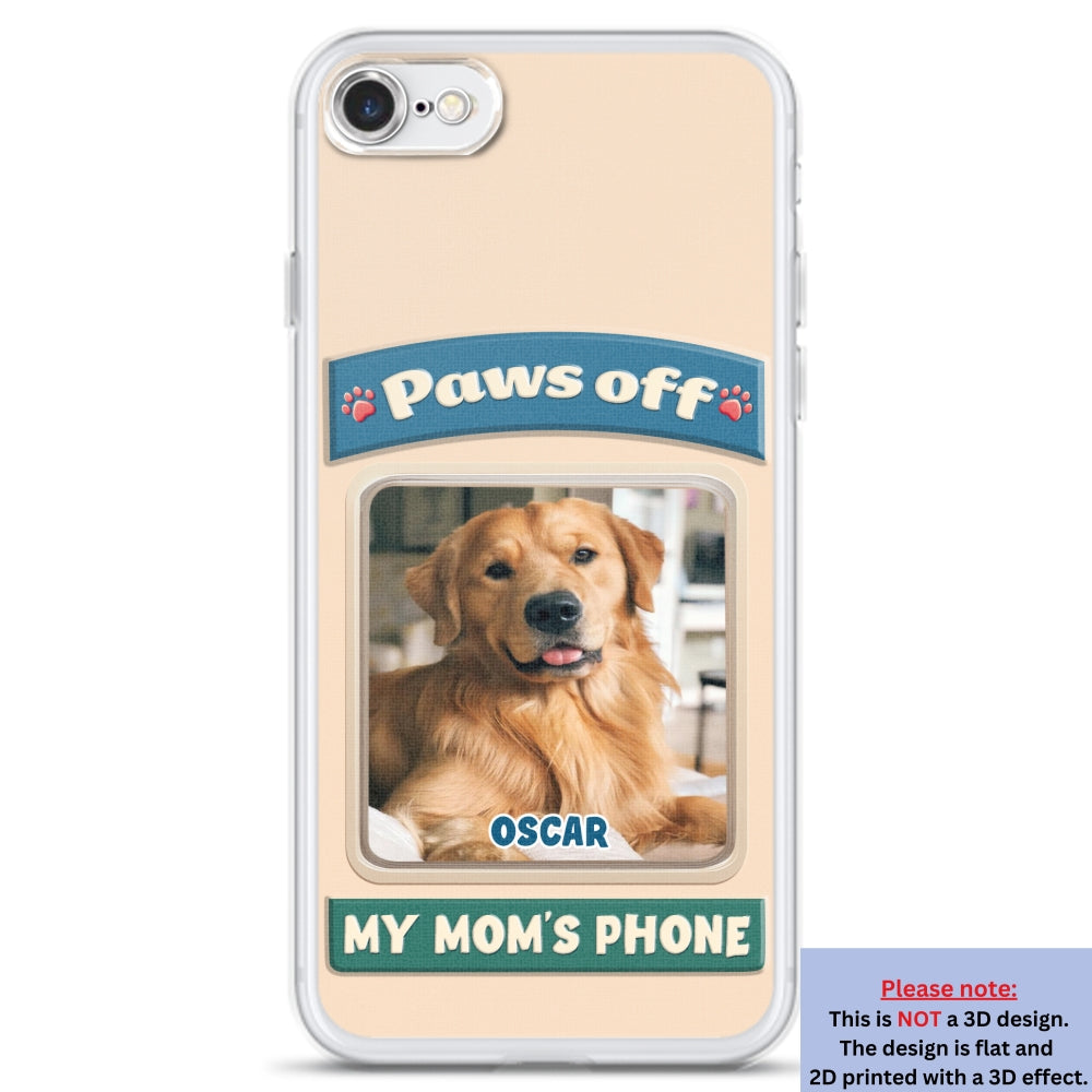 Paws Off This Phone Photo - Personalized 3D Inflated Effect Phone Case