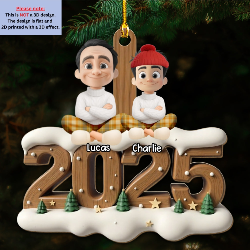 Custom Christmas Decor Home Birthday Gifts For Dog Mom, Dog Lovers • As A Parent Now Onwards - Personalized 3D Effect Wood Ornament