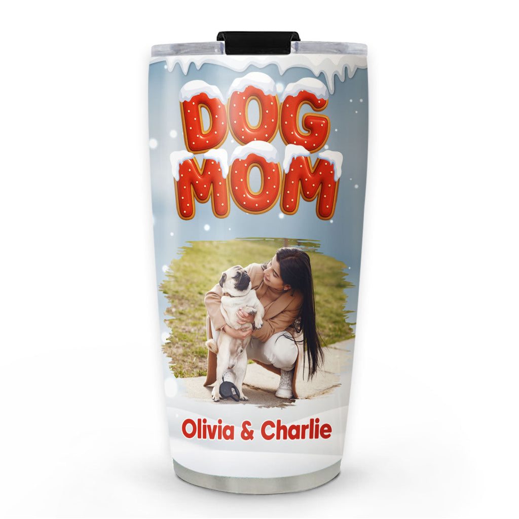 Custom Christmas Birthday Gifts For Dog Lovers •Our Unbroken Bond Photo - Personalized 3D Effect Tumbler