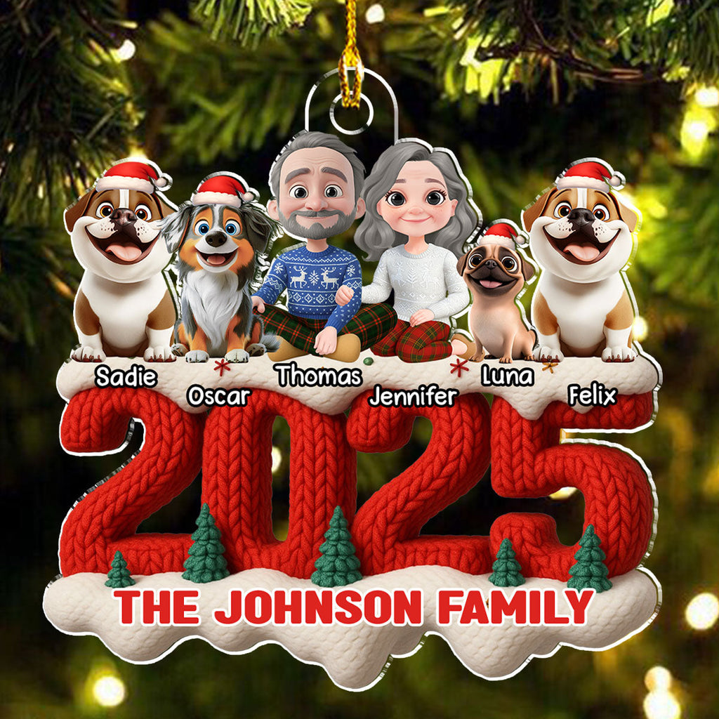 Custom Christmas Decor Home Birthday Gifts For Dog Lovers • Holiday Gatherings - Personalized Acrylic Ornament