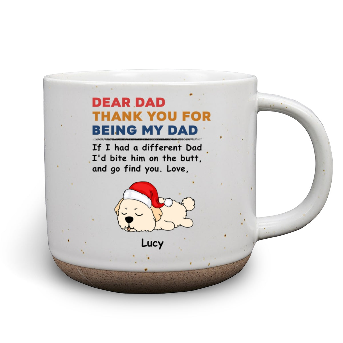 Custom Christmas Birthday Gifts For Dog Lovers • If I Had A Different Mom Dad - Personalized Pottery Mug