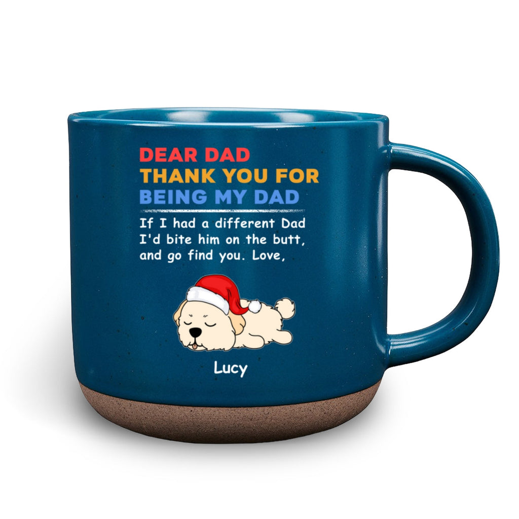 Custom Christmas Birthday Gifts For Dog Lovers • If I Had A Different Mom Dad - Personalized Pottery Mug
