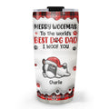 Custom Mother's day Birthday Gifts For Pet Mom, Pet Lovers • My Best Dog Mom In The World - Personalized 3D Inflated Effect Tumbler