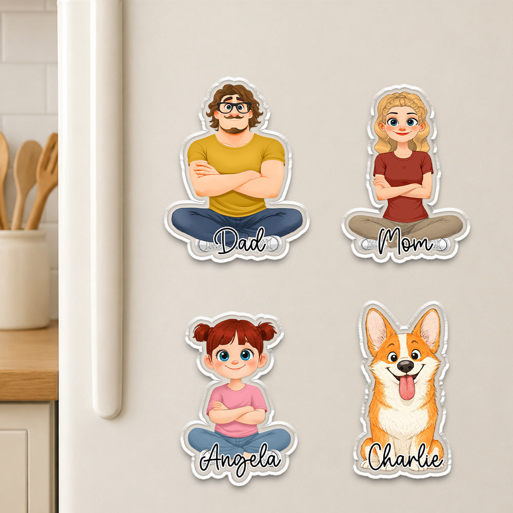 The Family - Personalized Acrylic Magnet