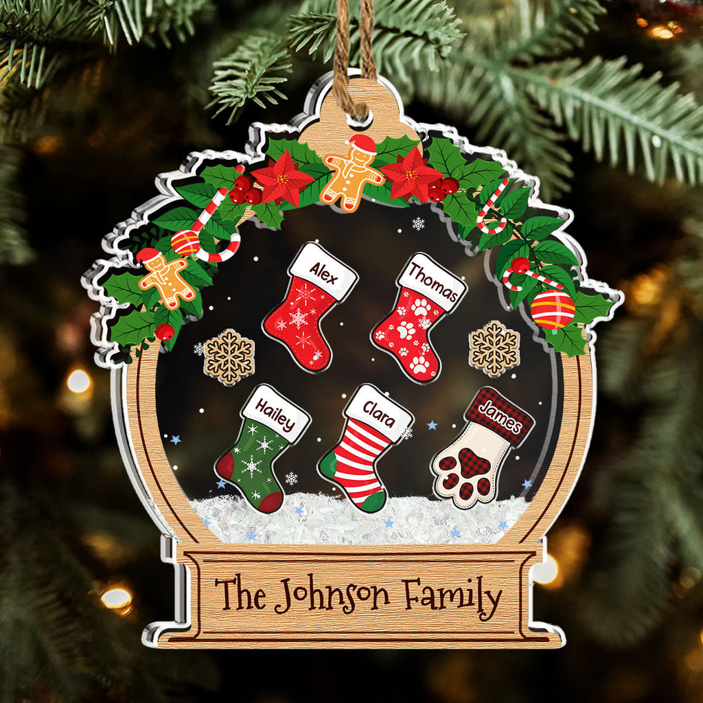 Funny Stocking - Personalized Acrylic Shaker Ornament
