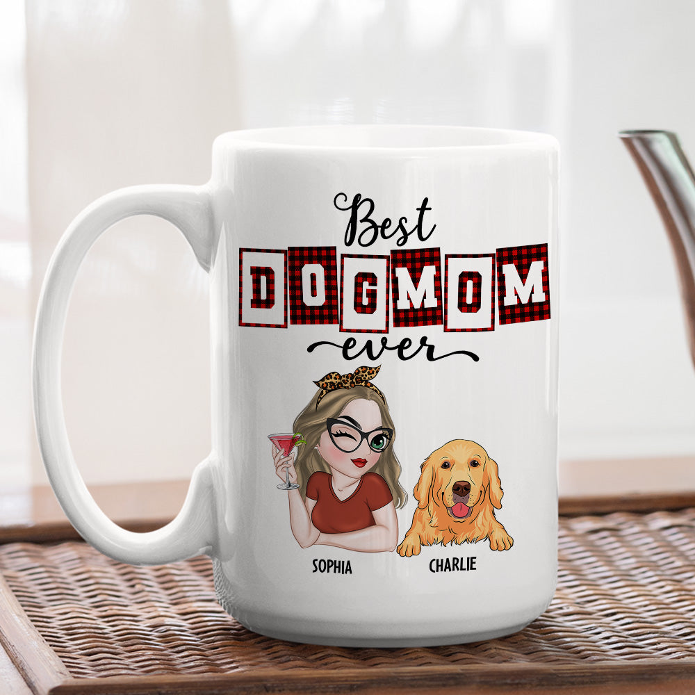 Custom Christmas Birthday Gifts For Dog Lovers • Best Mom Dad Of The Year - Personalized Coffee Mug