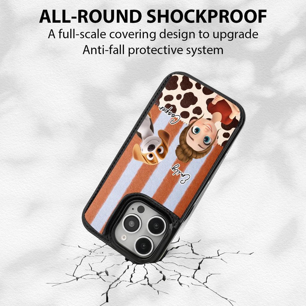 The Mom They Need - Personalized Leather Phone Case