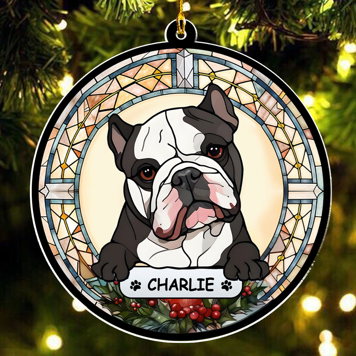 Cheerful Christmas - Personalized Acrylic Ornament