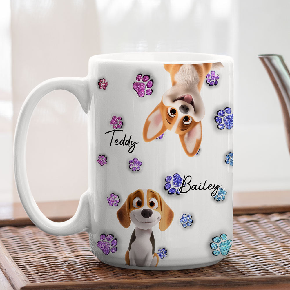 Custom Christmas Birthday Gifts For Dog Lovers • Dog Baby - Personalized 3D Inflated Effect Mug