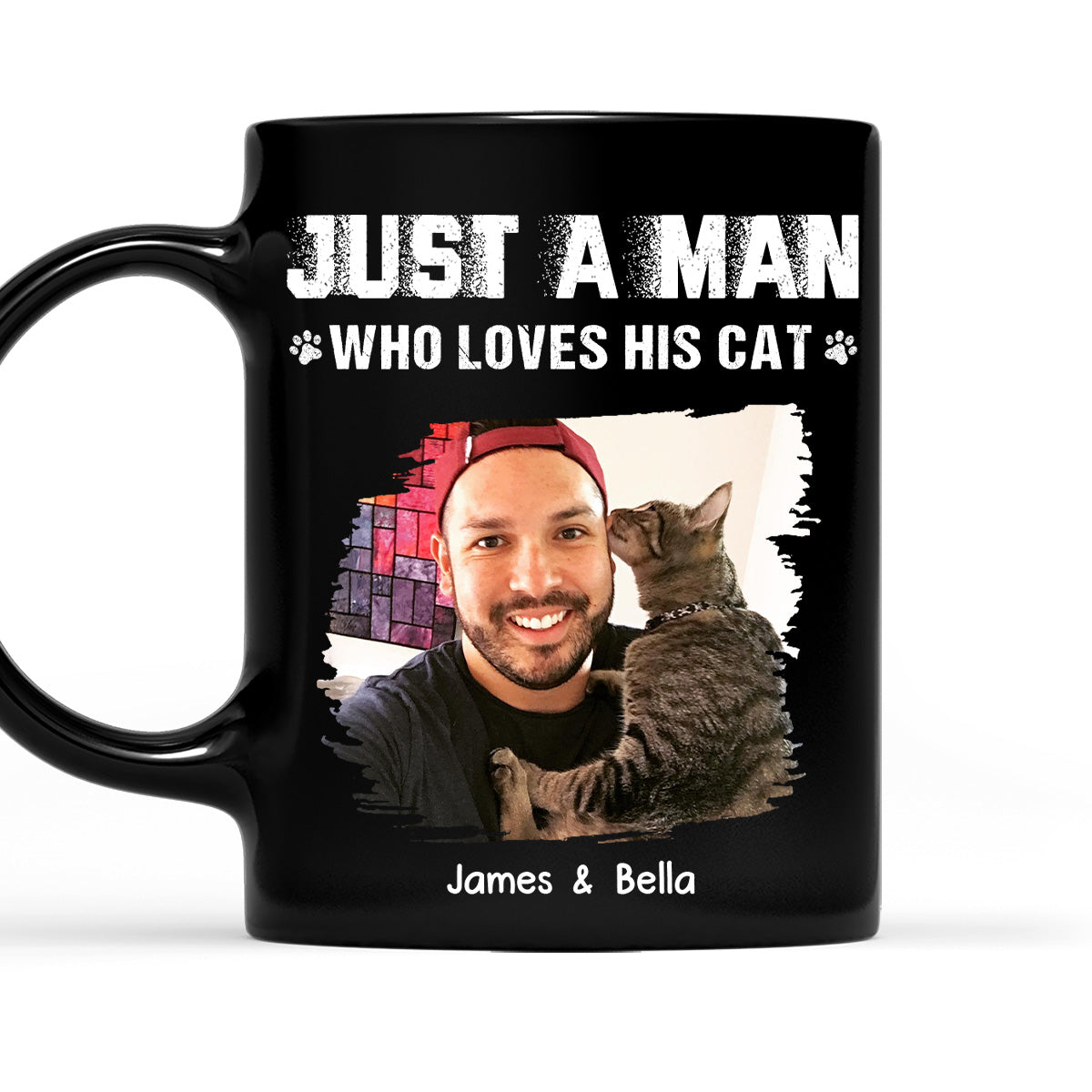Custom Photo Christmas Birthday Gifts For Cat Lovers • Me And My Cat Together Photo - Personalized Coffee Mug