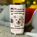 Custom Photo Mother's day Birthday Gifts For Dog Mom, Dog Lovers • Favorite Mom Of Dog Photo - Personalized 3D Effect Tumbler