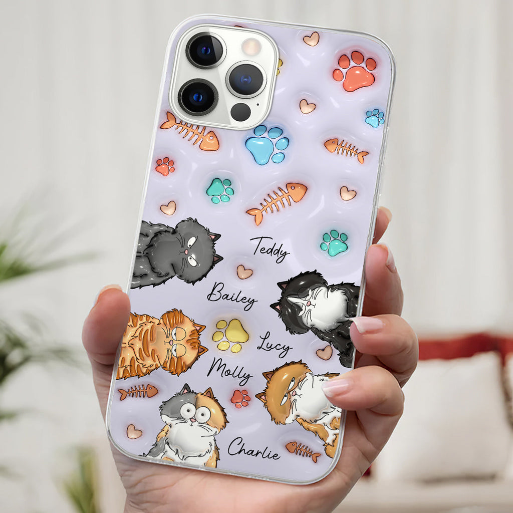 My Lovely Fur Babies Colorful- Personalized 3D Inflated Effect Phone Case