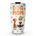 Custom Christmas Birthday Gifts For Pet Lovers • Dog Mom Chibi - Personalized 3D Inflated Effect Tumbler