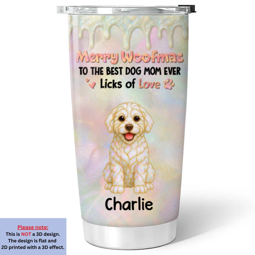Custom Christmas Birthday Gifts For Dog Mom, Dog Lovers • Let Us Hang Out - Personalized 3D Effect Tumbler