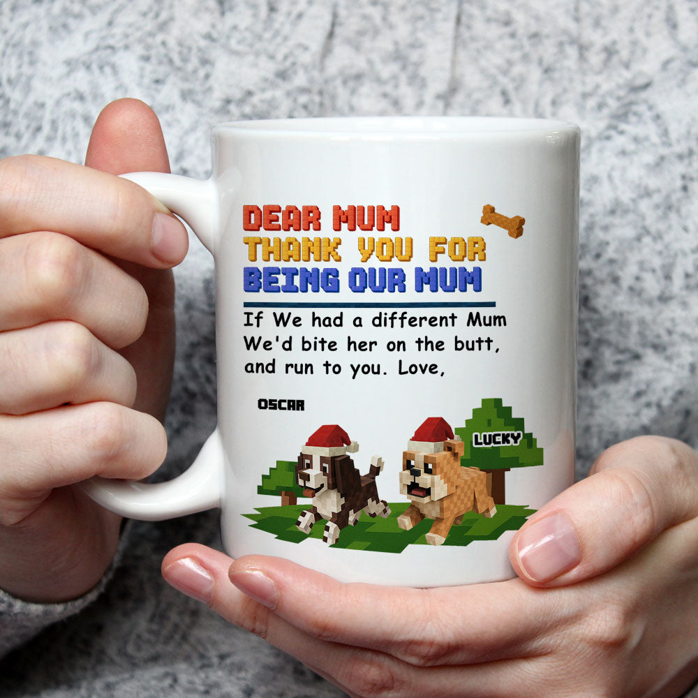 Custom Christmas Birthday Gifts For Dog Lovers • Bite All Of Them - Personalized Coffee Mug