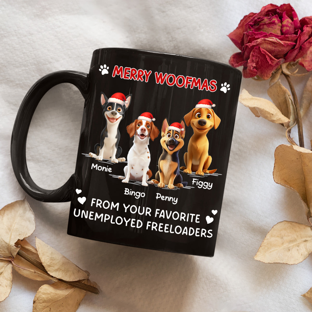 Custom Christmas Birthday Gifts For Dog Lovers • Your Lovely Son - Personalized Coffee Mug