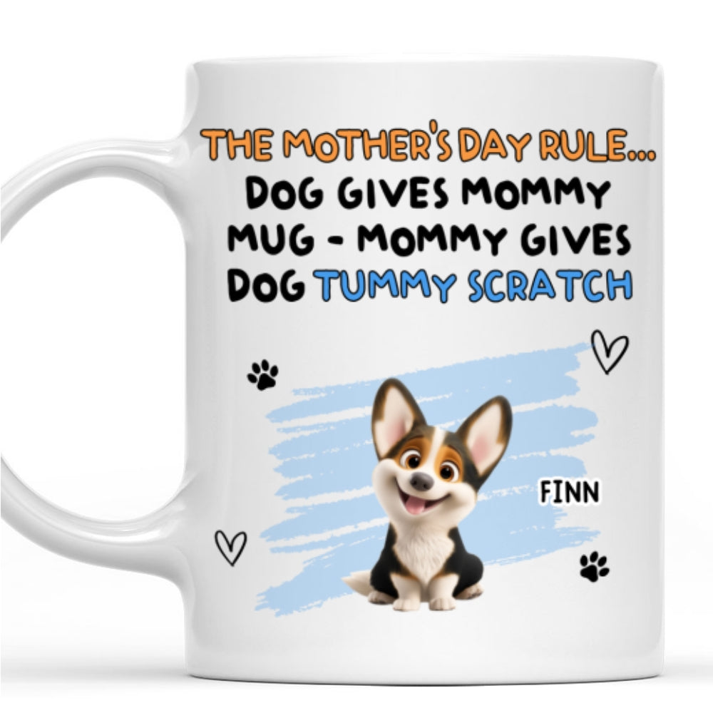 Custom Mother's day Birthday Gifts For Dog Mom, Dog Lovers • This Is My New Rule - Personalized Coffee Mug