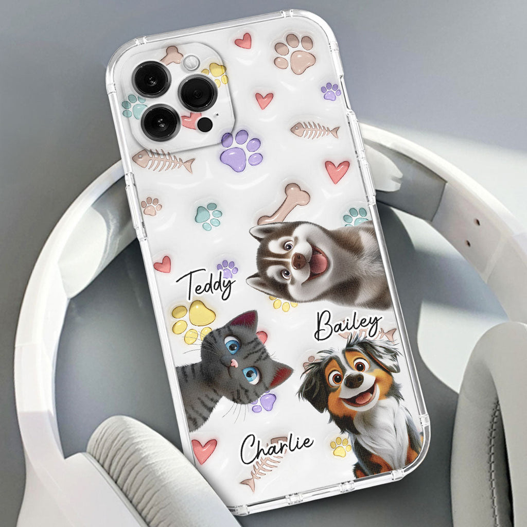 Baby Lovely Pet - Personalized 3D Inflated Effect Phone Case