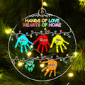 Hands Of Love - Personalized Acrylic Ornament