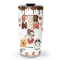 Custom Mother's day Birthday Gifts For Pet Mom, Pet Lovers • Mom Of Pets Fall Season - Personalized 3D Inflated Effect Tumbler
