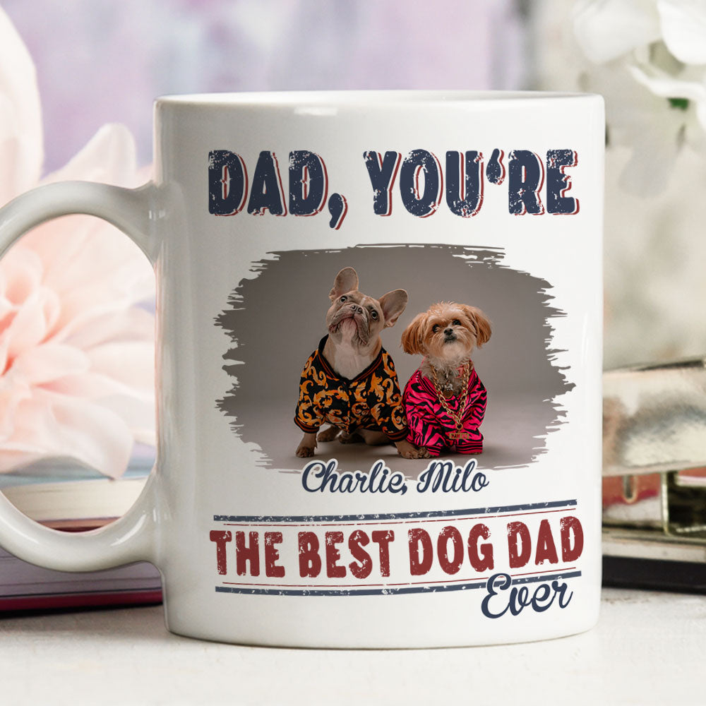 Custom Photo Mother's Father's day Birthday Gifts For Dog Lovers • No Returns Photo - Personalized Coffee Mug