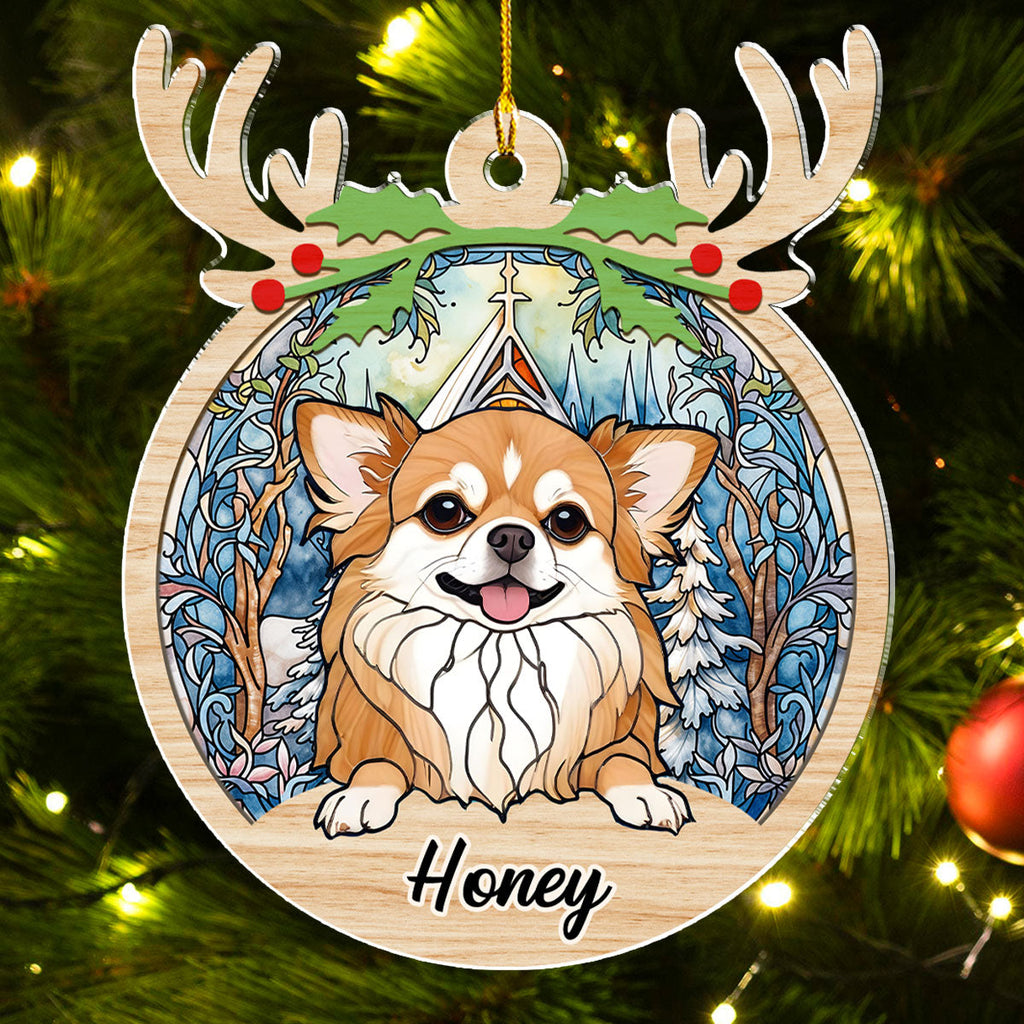 Custom Christmas Decor Home Birthday Gifts For Dog Lovers • Warm Christmas - Personalized Acrylic Ornament