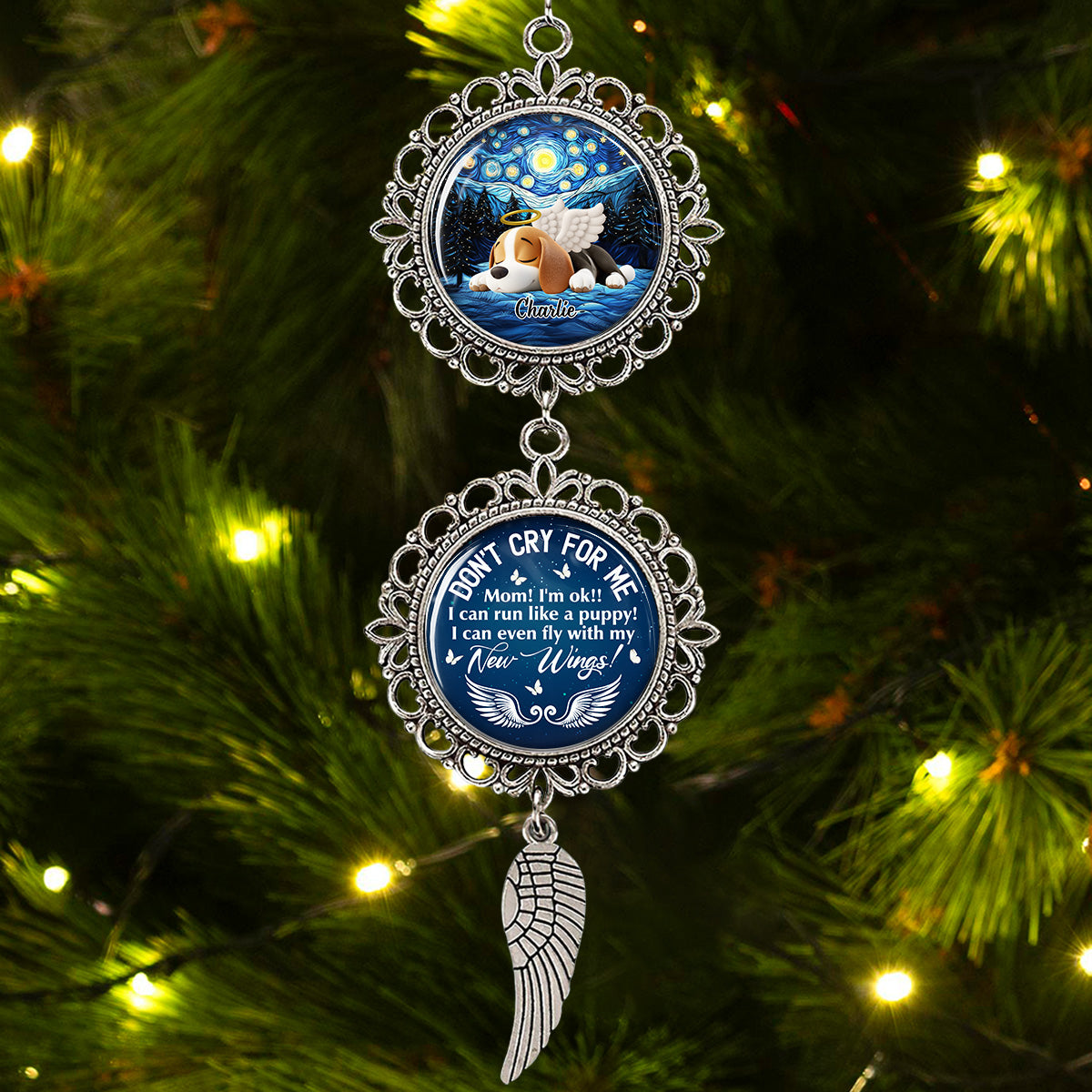 Custom Christmas Decor Home Birthday Gifts For Dog Lovers • I Can Run Like A Puppy - Personalized Charming Ornament
