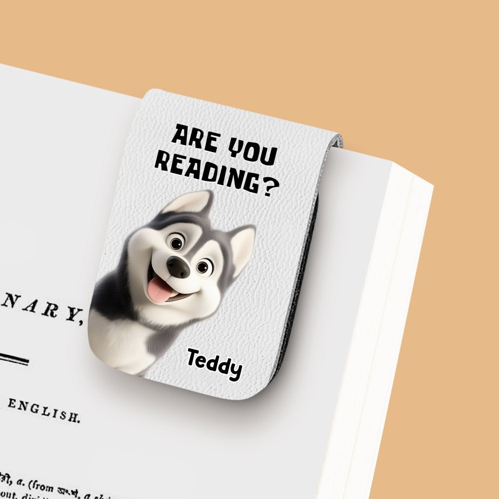 Reading Or Not - Personalized Leather Bookmark
