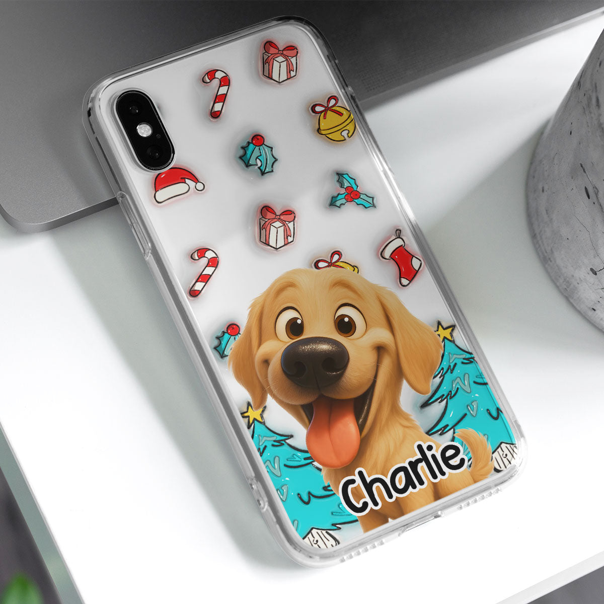 Santa Is Coming For Us - Personalized 3D Inflated Effect Phone Case
