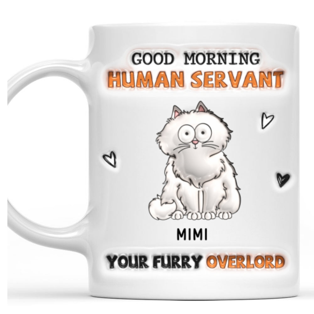 Custom Mother's day Birthday Gifts For Cat Mom, Cat Lovers • From Furry Overlords - Personalized 3D Inflated Effect Mug