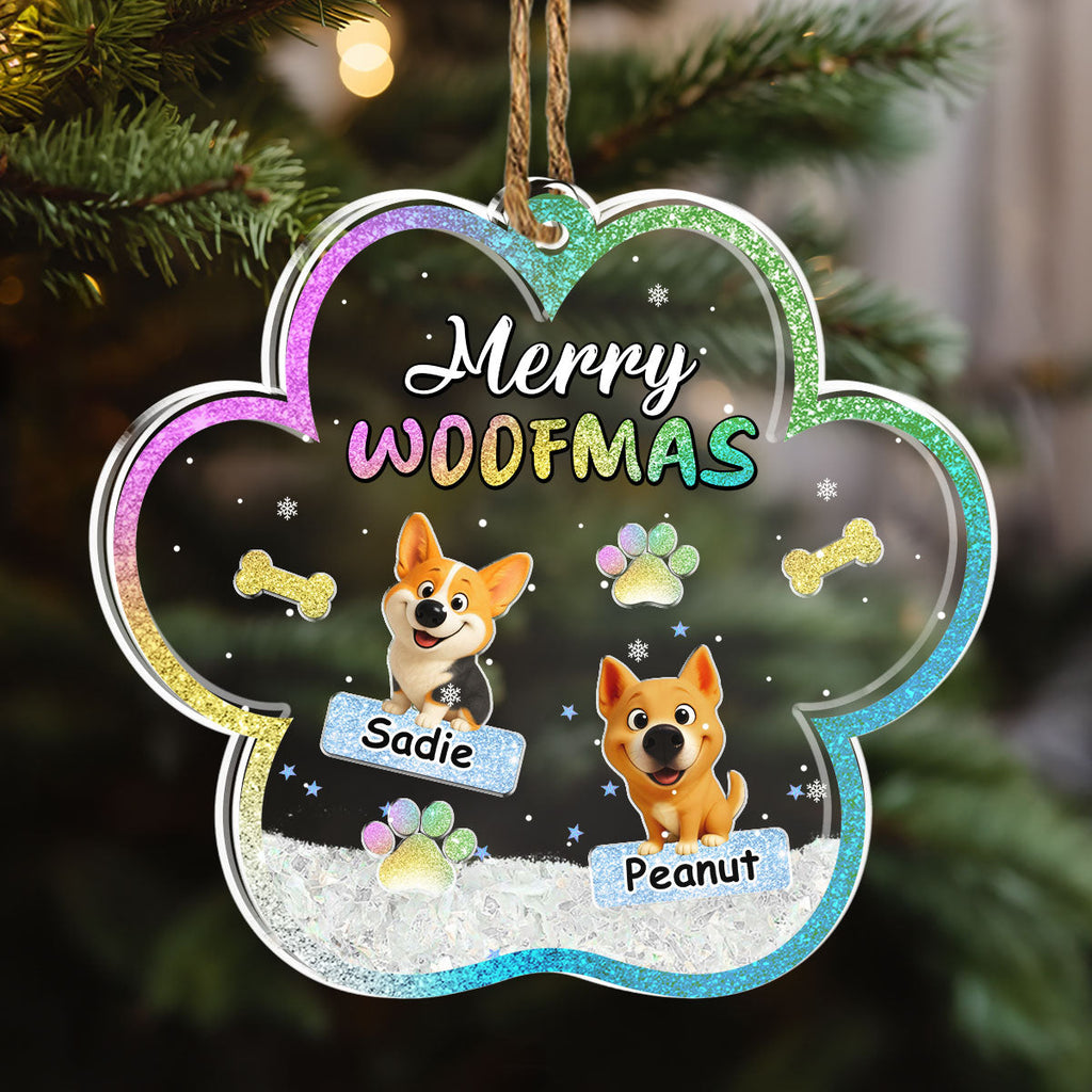 We And Snow - Personalized Acrylic Shaker Ornament