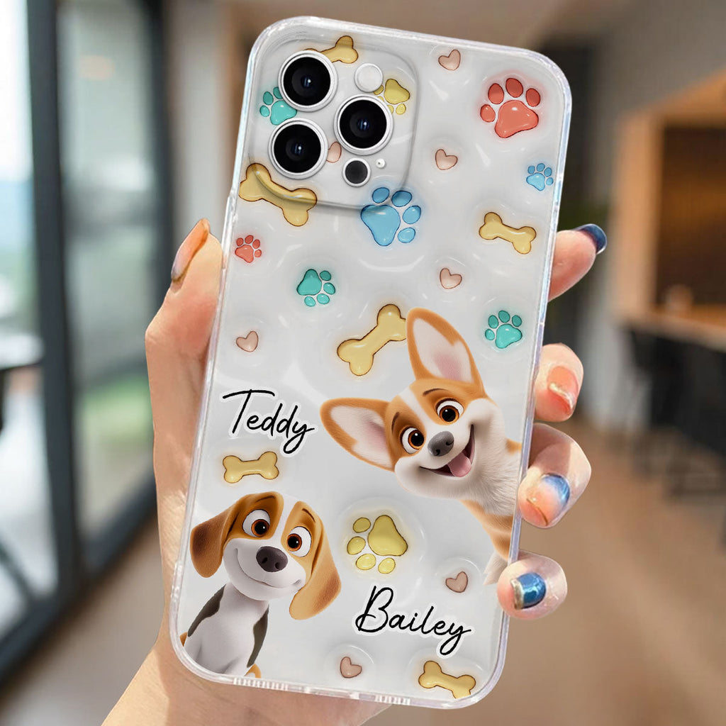 Cute Dog Baby - Personalized 3D Inflated Effect Phone Case