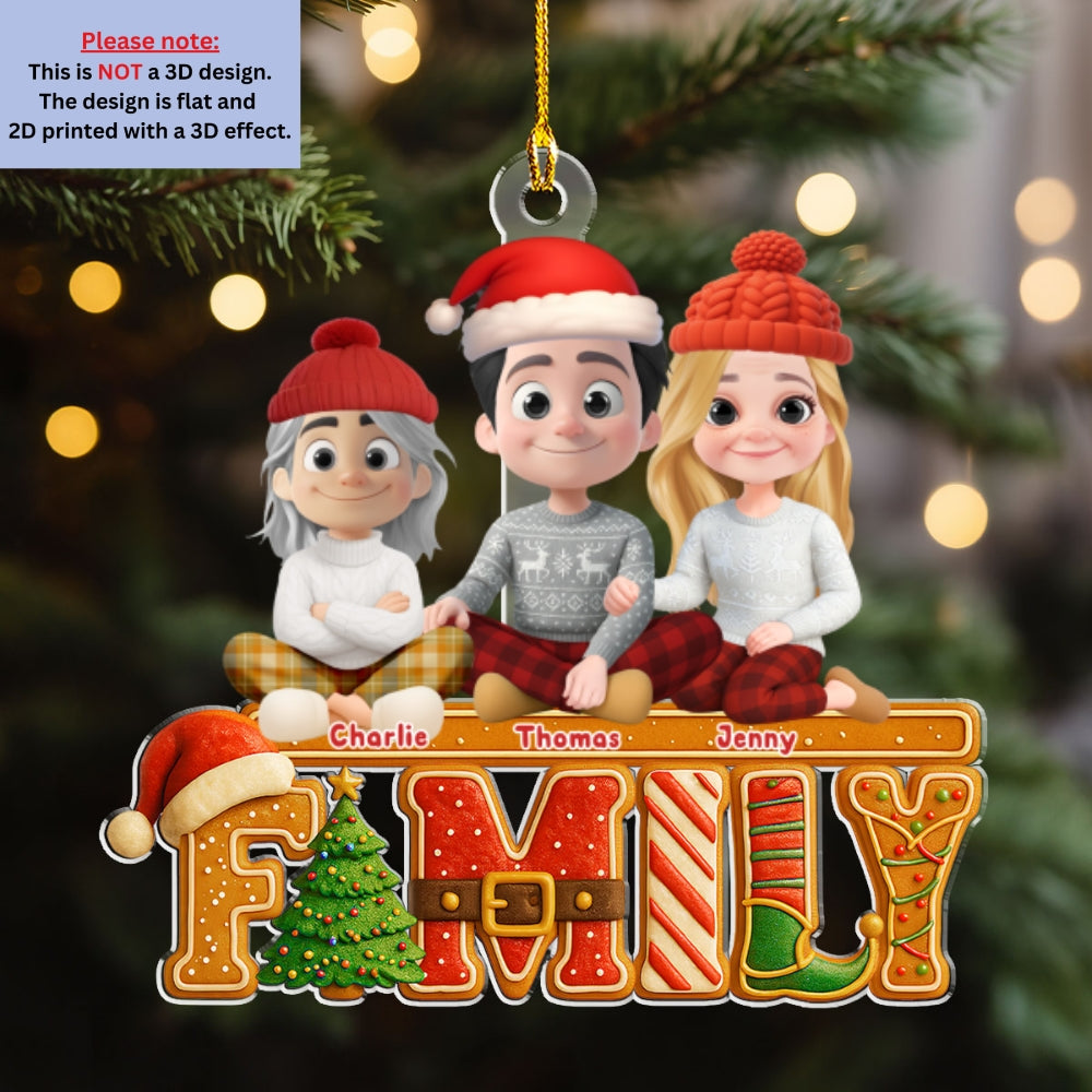 Custom Christmas Decor Home Birthday Gifts For Dog Lovers • Our Christmas Cake Crew - Personalized Acrylic Ornament