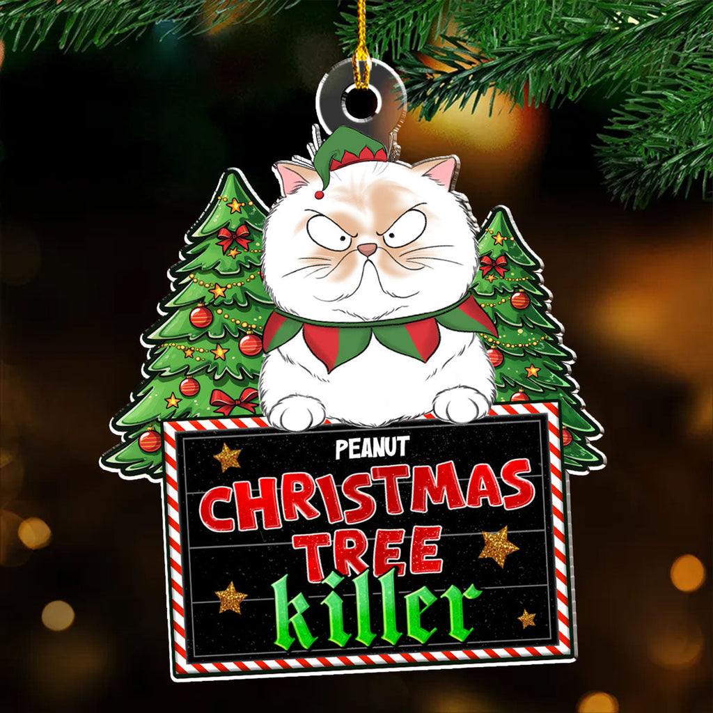 Christmas Tree Killer - Personalized Acrylic Ornament