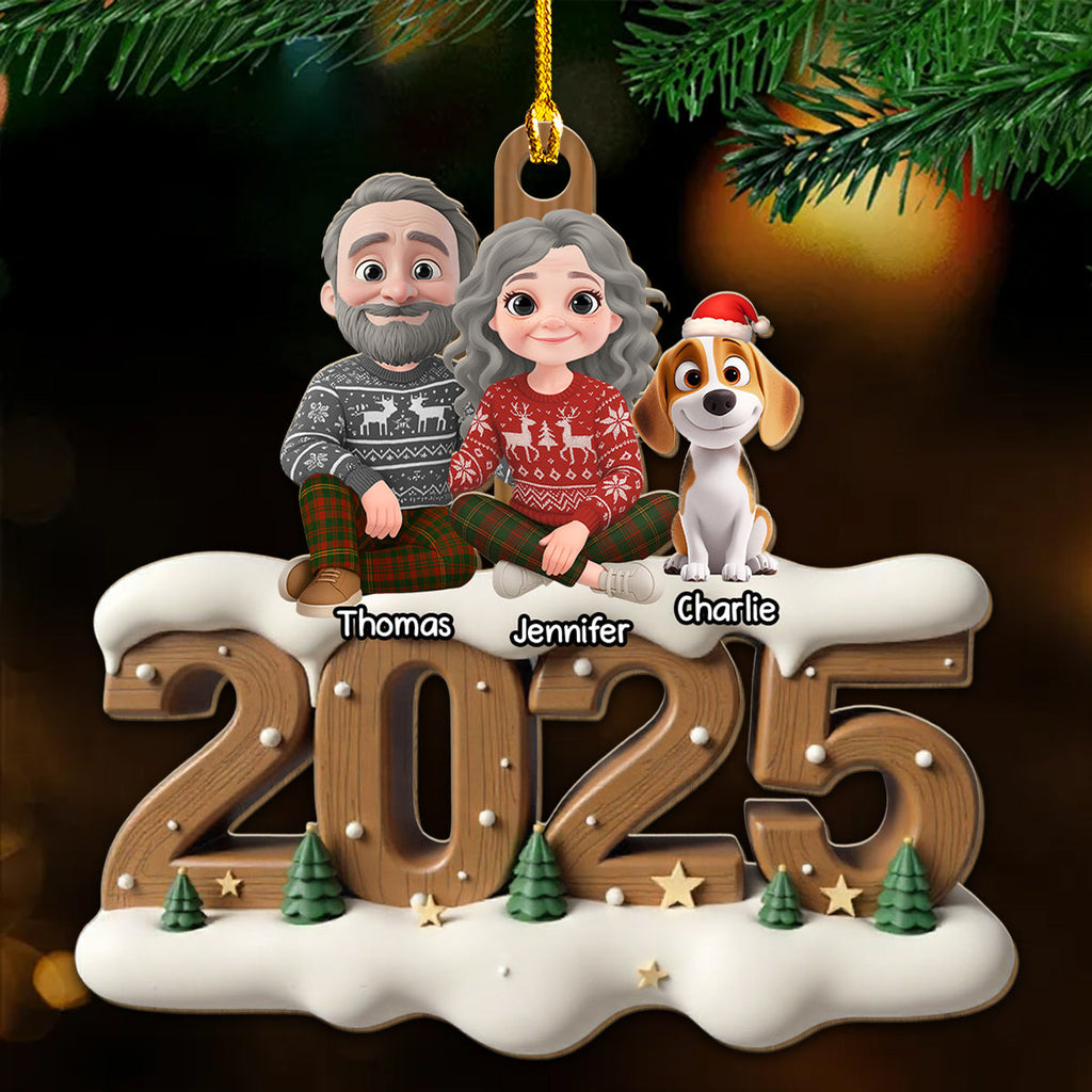 Custom Christmas Decor Home Birthday Gifts For Pet Lovers • From This Year Fur Ver - Personalized 3D Effect Wood Ornament