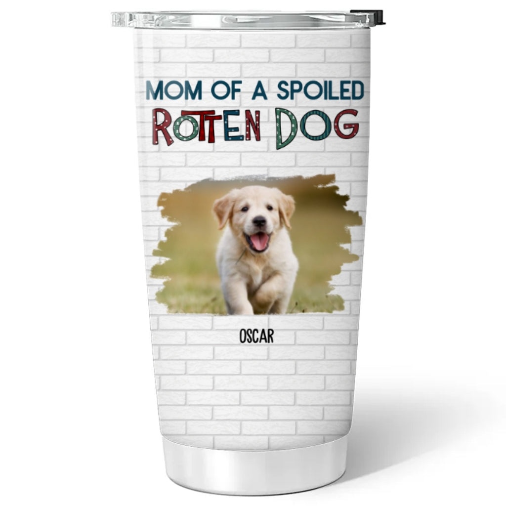 Custom Photo Mother's day Birthday Gifts For Pet Mom, Pet Lovers • Funny Mom Dad Storybook Dog Photo - Personalized Tumbler