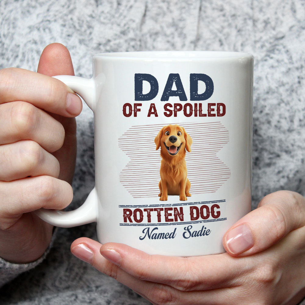 Custom Father's day Birthday Gifts For Dog Dad, Dog Lovers • New Rotten Dog Chibi - Personalized Coffee Mug