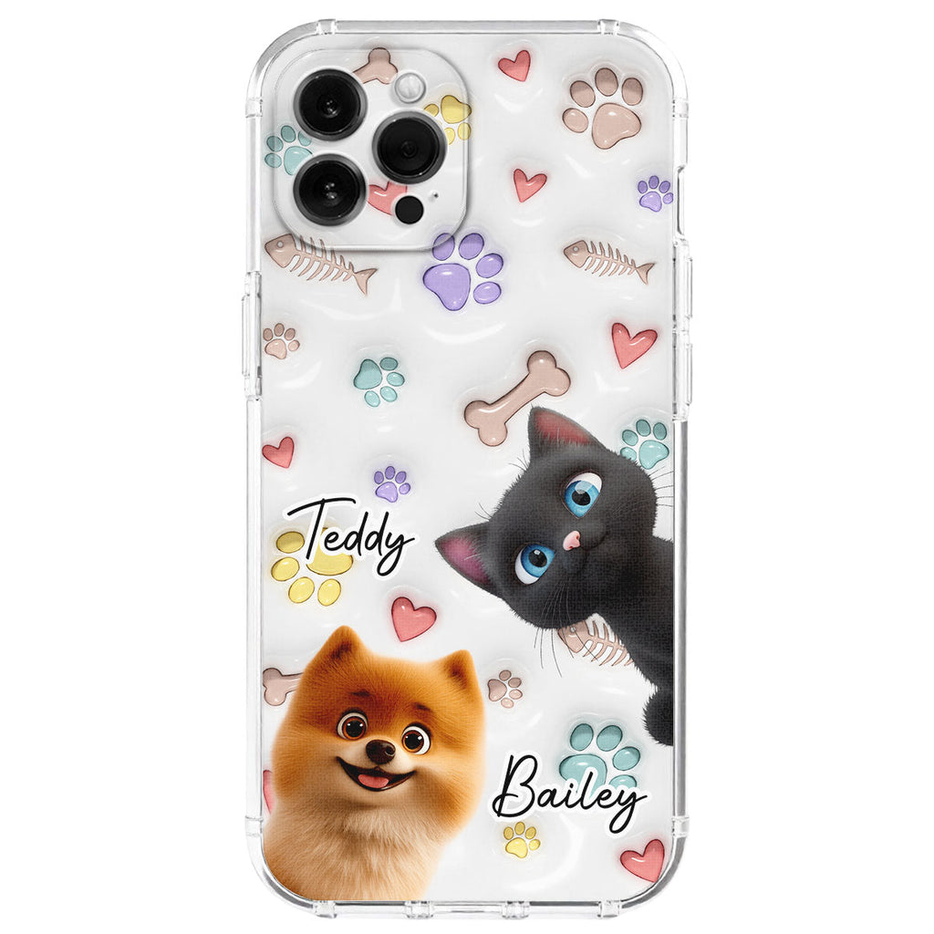 Baby Lovely Pet - Personalized 3D Inflated Effect Phone Case